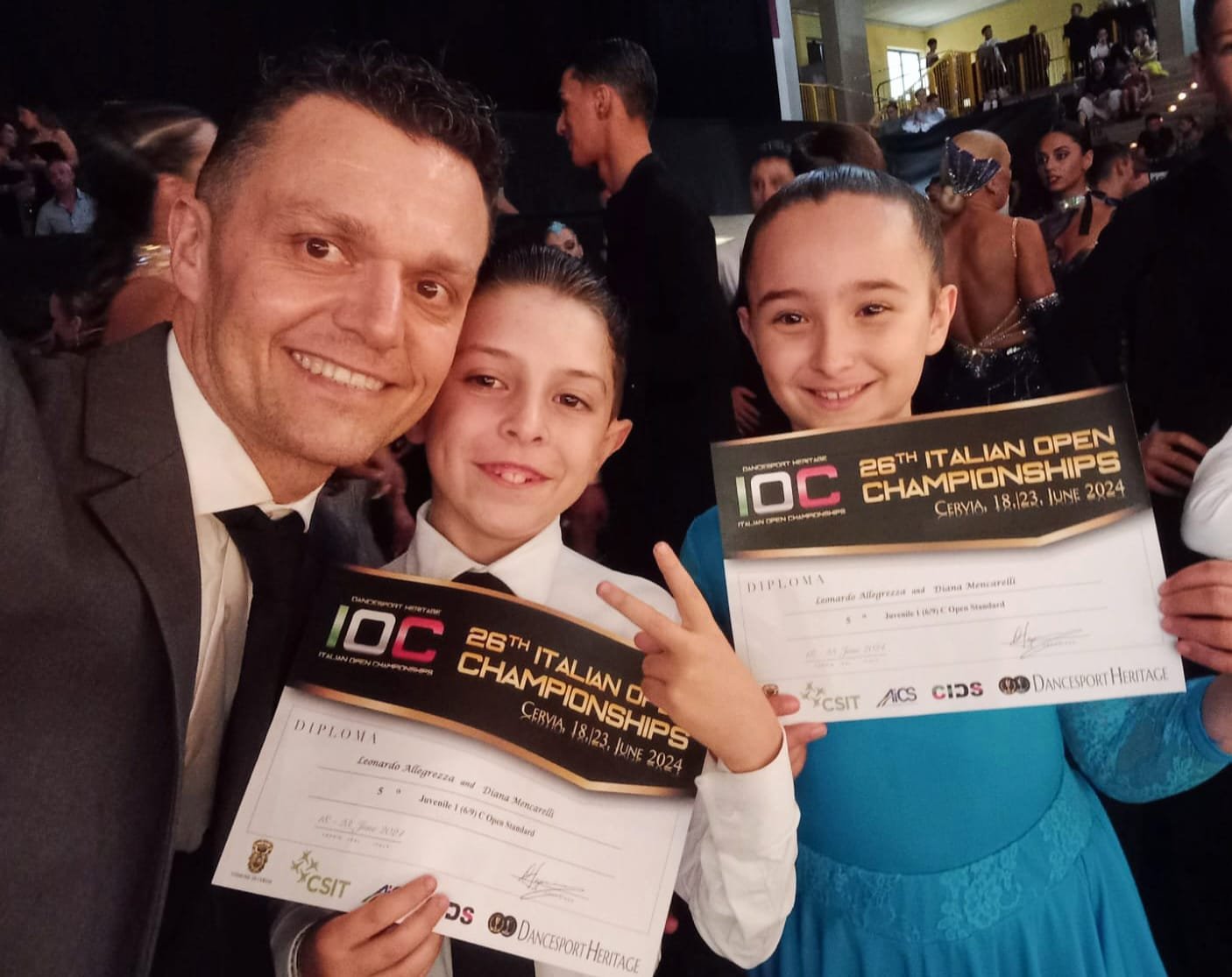 Leonardo e Diana: Amicizia, Impegno e Successo nella Danza Sportiva